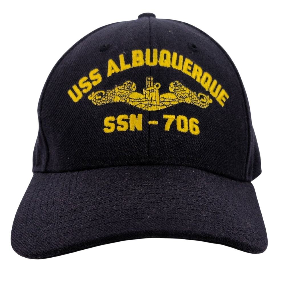 Eagle Crest USS ALBUQUERQUE SSN-706 Navy Military Hat Cap Adjustable Men's